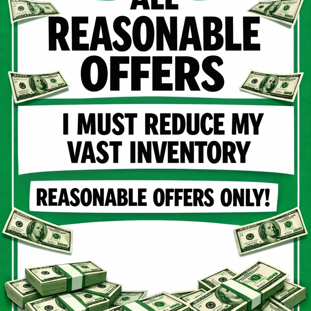 Accepting REASONABLE Offers This Week